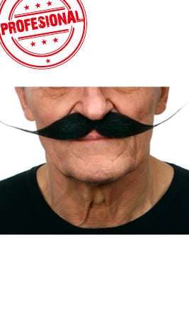 Moustache Noir Professionnelle 023-LH