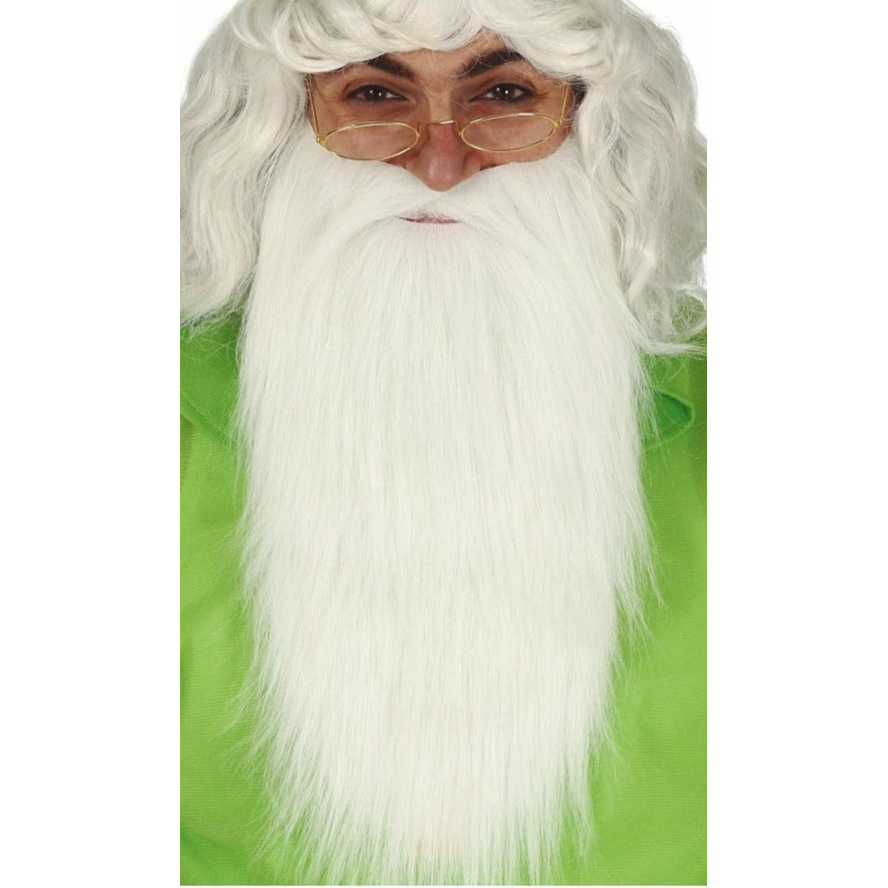Bigote y Barba Blanca Larga | Don Disfraz