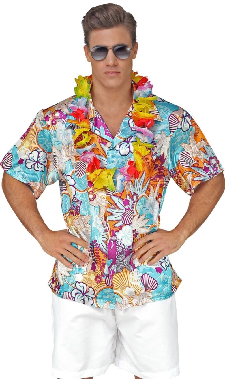Chemise XL Hawaïenne à Fleurs