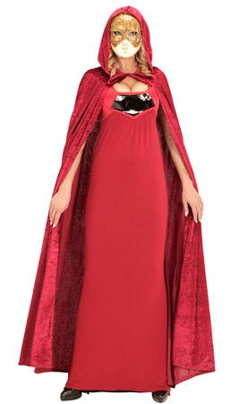 Cape Bordeaux Capuche Velours