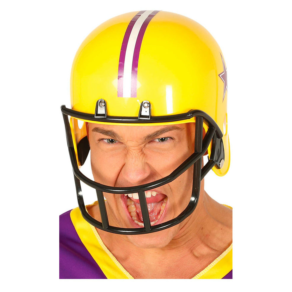 Casco de Rugby Amarillo | Don Disfraz
