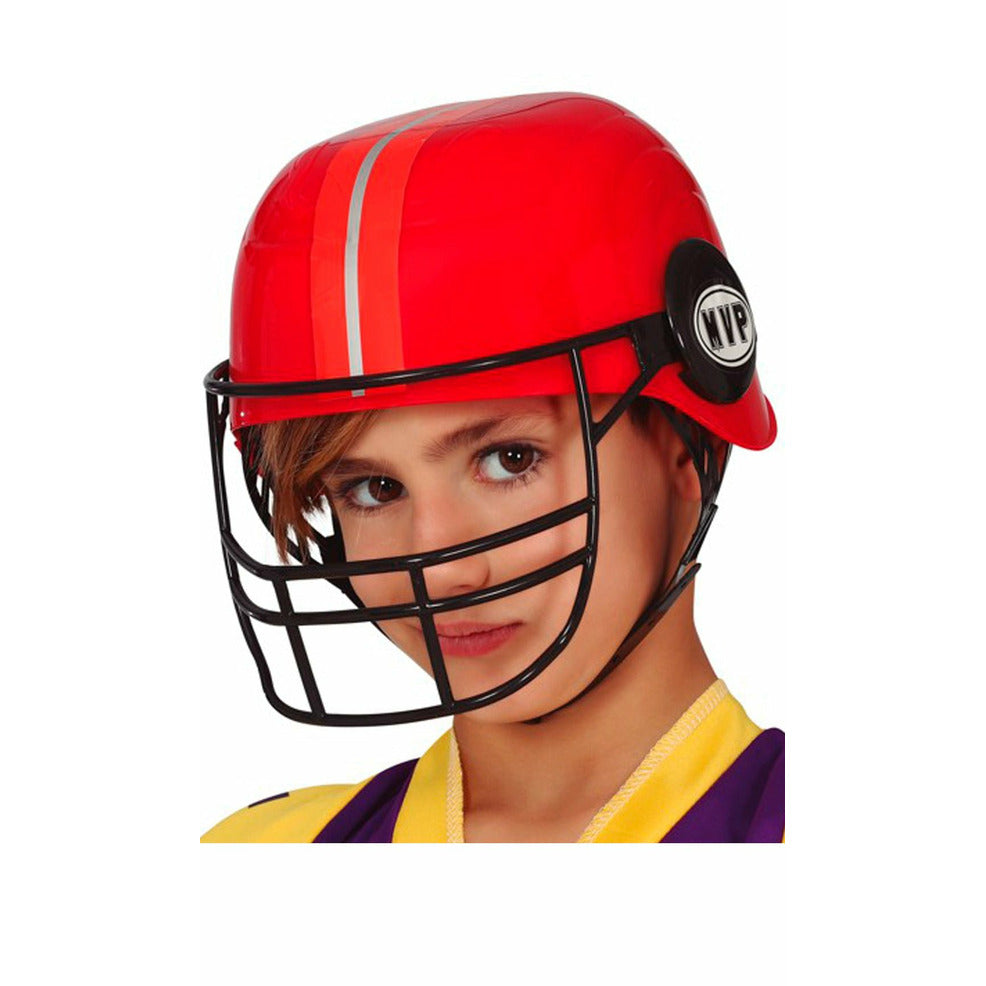 Casco Rugby Rojo infantil | Don Disfraz