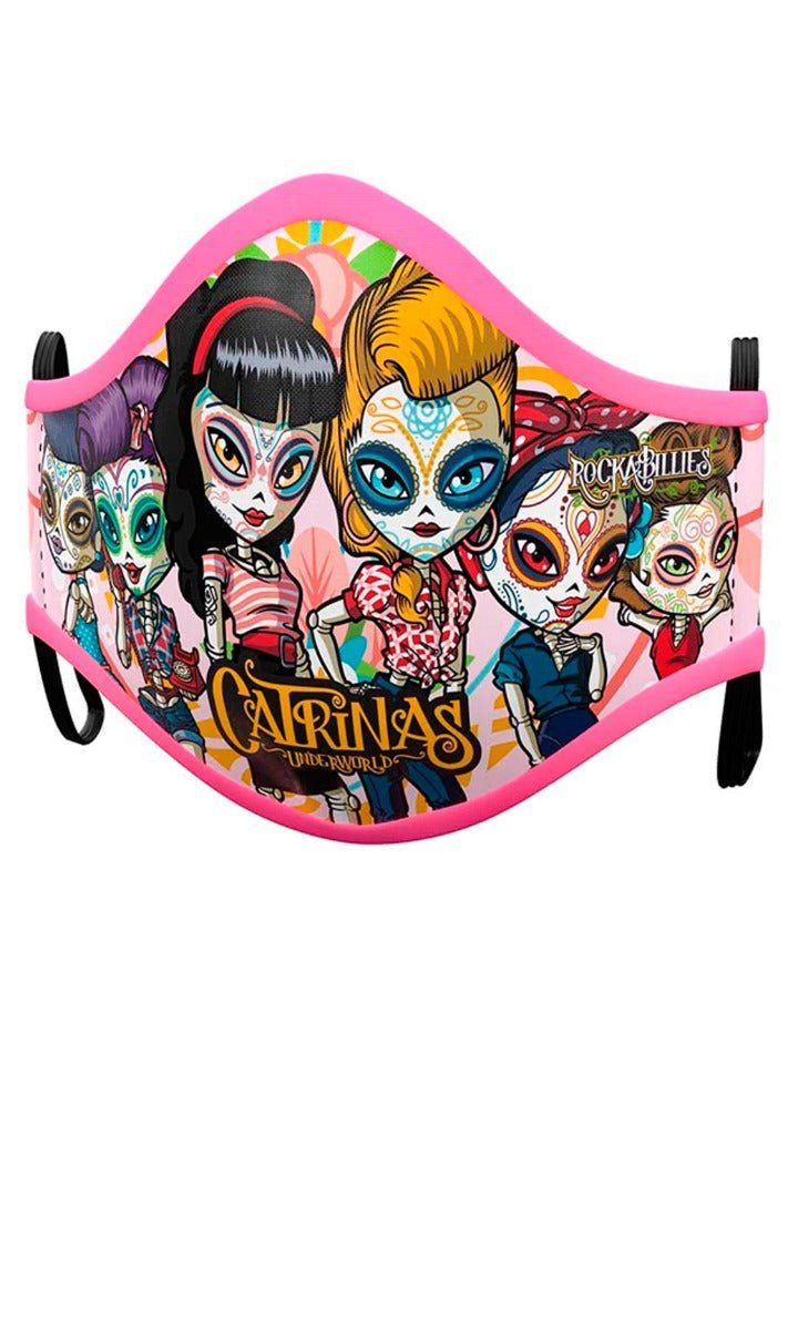 Pack 2 Mascarillas de Tela Catrinas™ infantil I Don Disfraz
