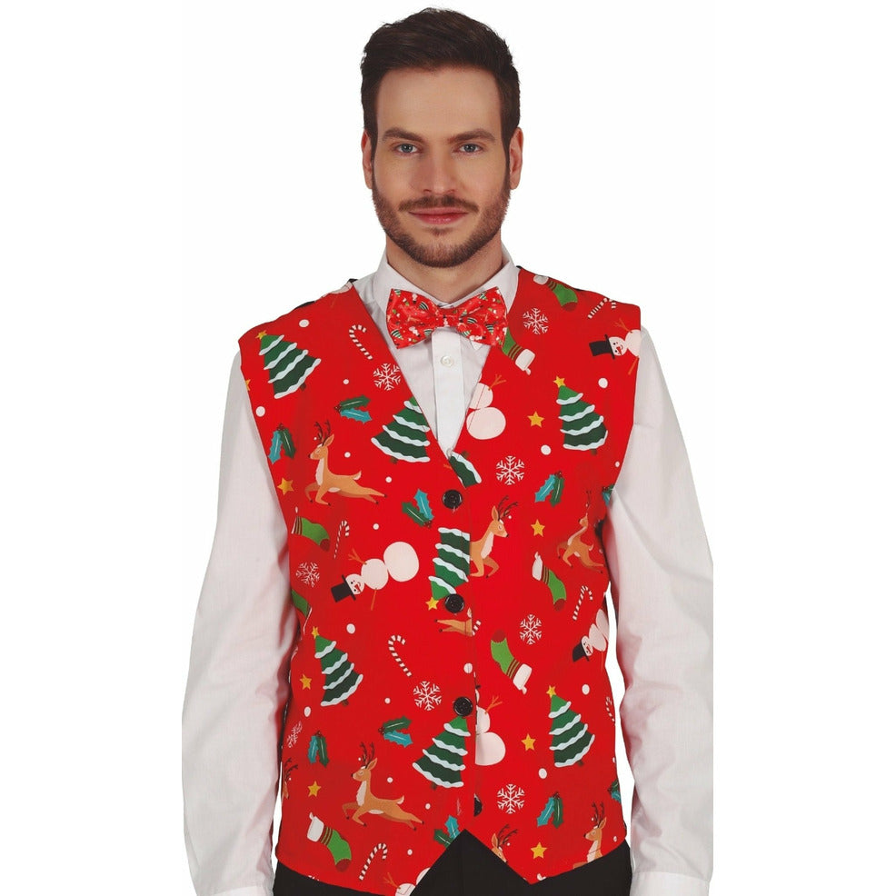 Chaleco de Navidad Rojo | Don Disfraz