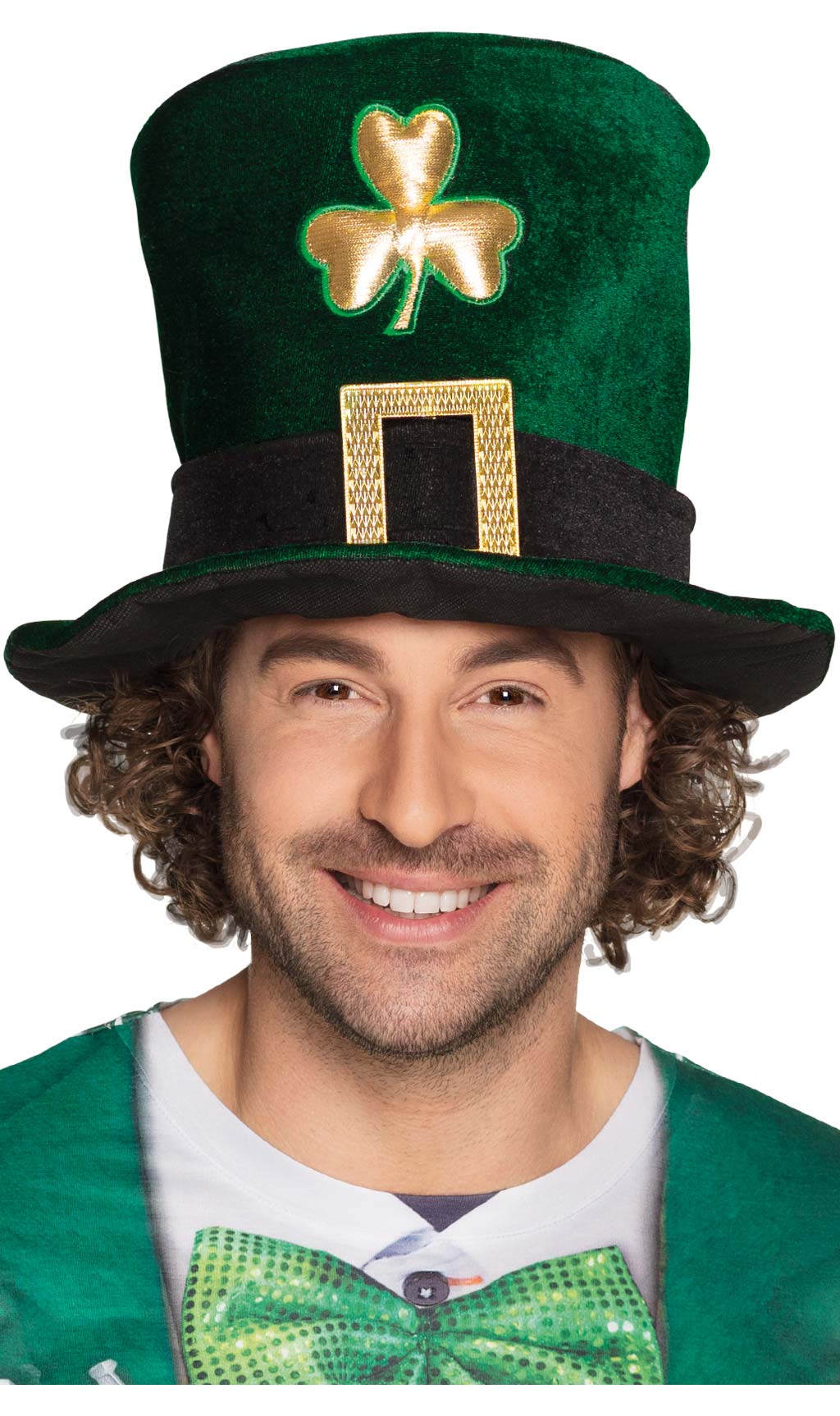 Chapeau Haut de Forme de Saint Patrick Vert