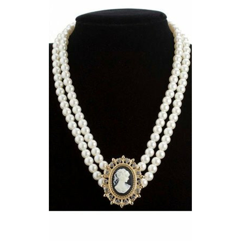 Collar Perlas Camafeo | Don Disfraz