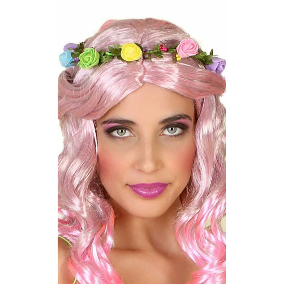 Corona de Flores Multicolor | Don Disfraz