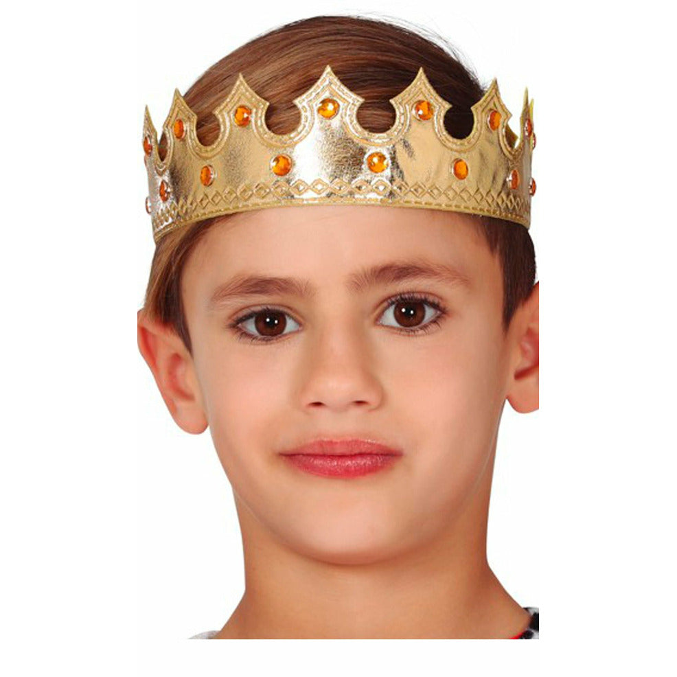 Corona de Rey Dorada infantil | Don Disfraz
