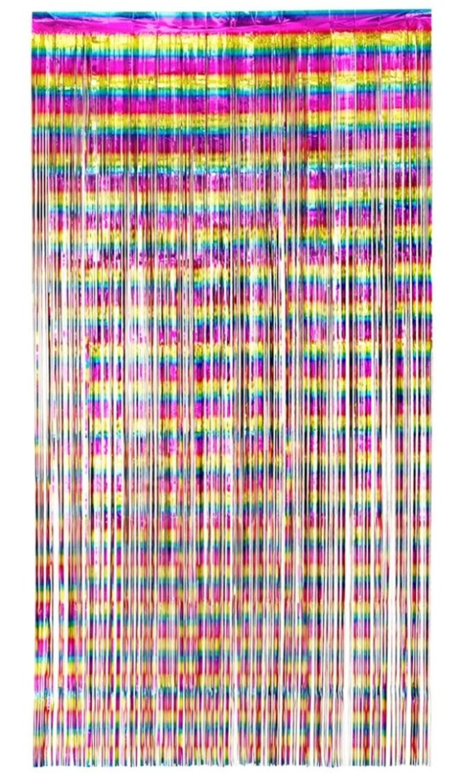 Rideau de décoration multicolore