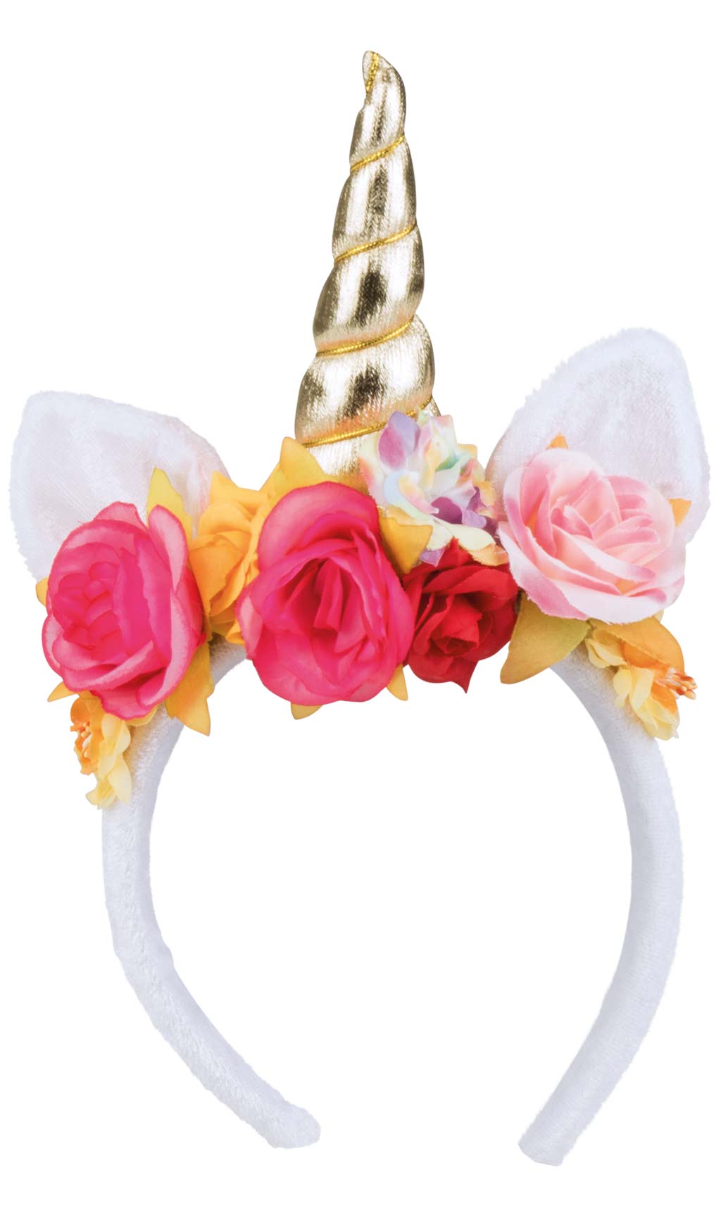 Serre-Tête de Licorne avec des Fleurs