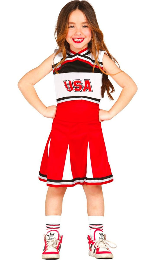 Disfraz de Animadora USA niña I Don Disfraz