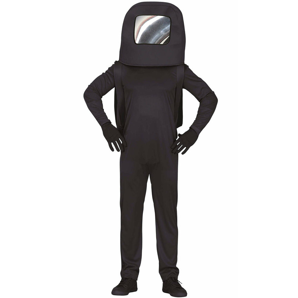 Disfraz de Among Us Negro Espacial para adulto | Don Disfraz