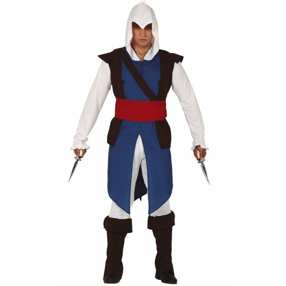 Disfraz de Assassin Mercenario Azul para adulto | Don Disfraz