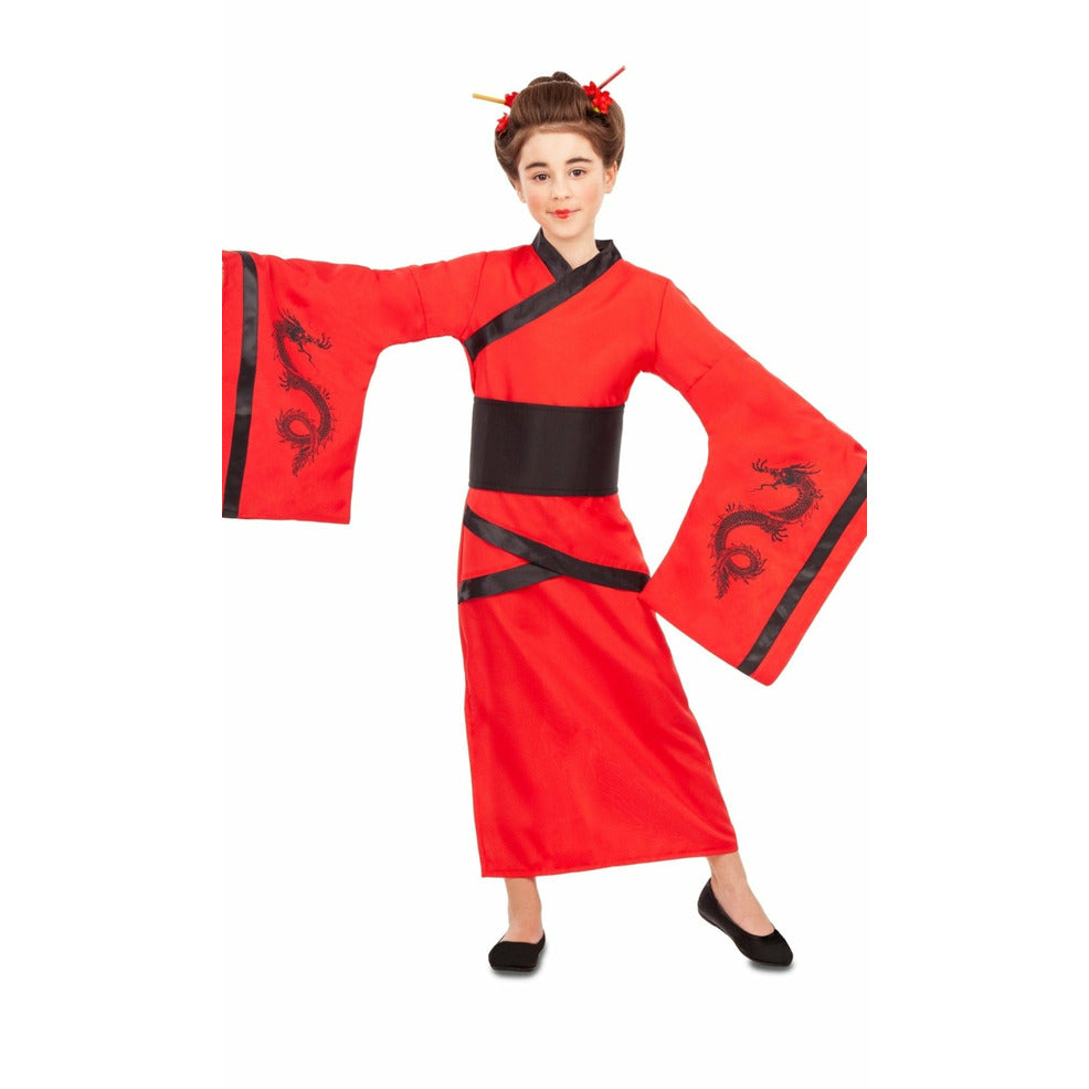 Disfraz de China Rojo para niña | Don Disfraz