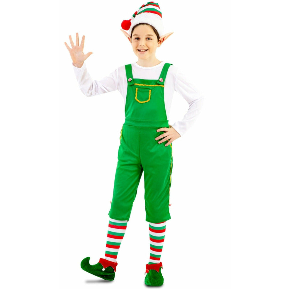 Disfraz de Elfo Peto Verde para niño | Don Disfraz