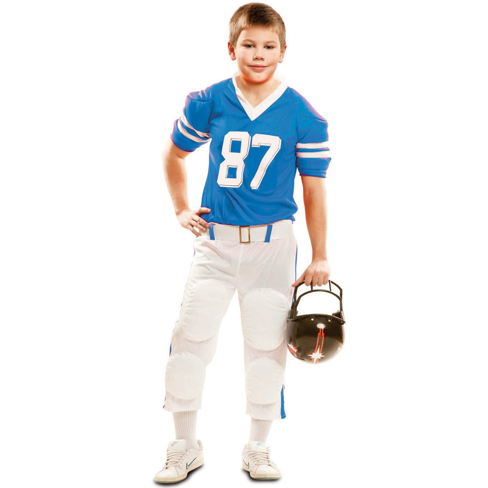 Disfraz de Jugador Rugby Azul infantil | Don Disfraz