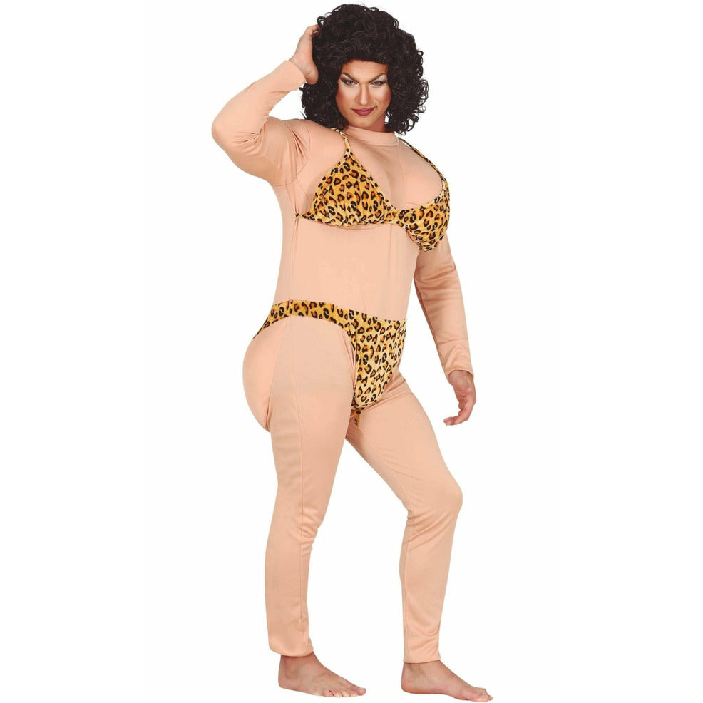 Disfraz de Miss Bikini Leopardo para hombre | Don Disfraz