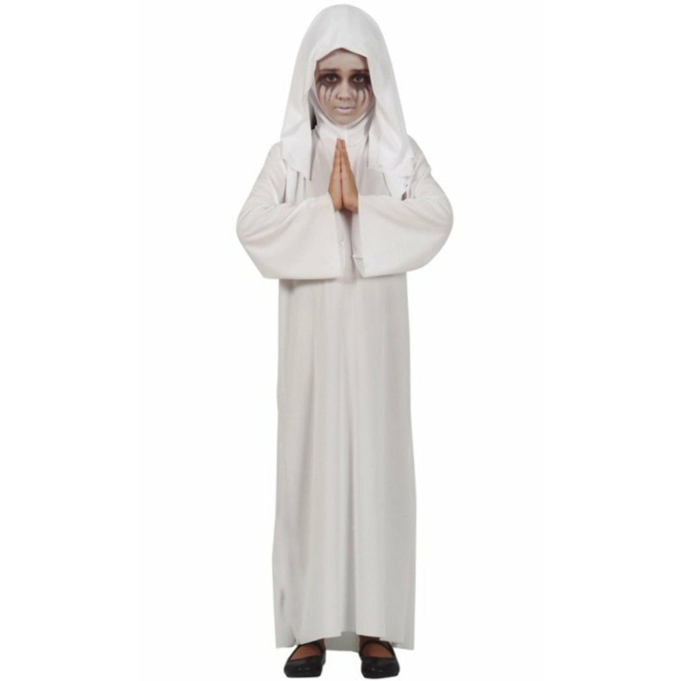 Disfraz de Monja Fantasma Blanca para niña | Don Disfraz