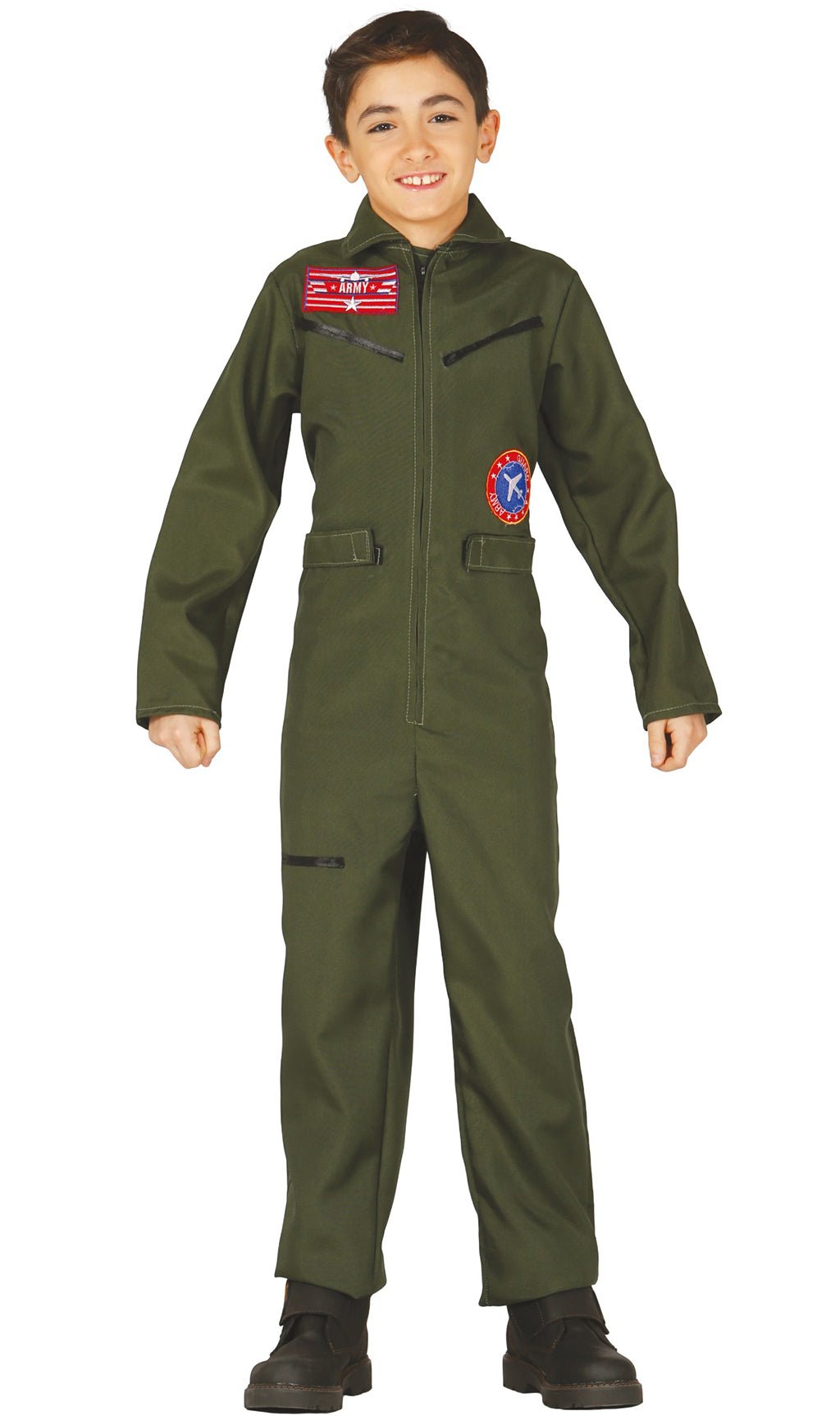 Disfraz de Piloto Combate Eco infantil I Don Disfraz