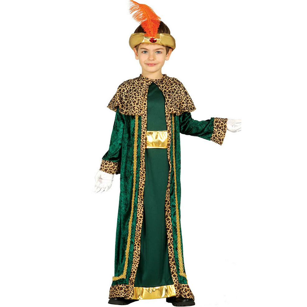 Disfraz de Rey Mago Baltasar Verde infantil | Don Disfraz