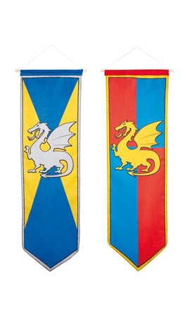 Étendard Médiéval Dragon Moyen