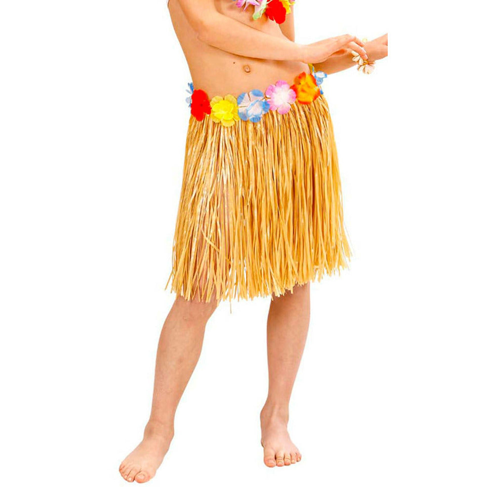 Falda Hawaiana Paja infantil | Don Disfraz