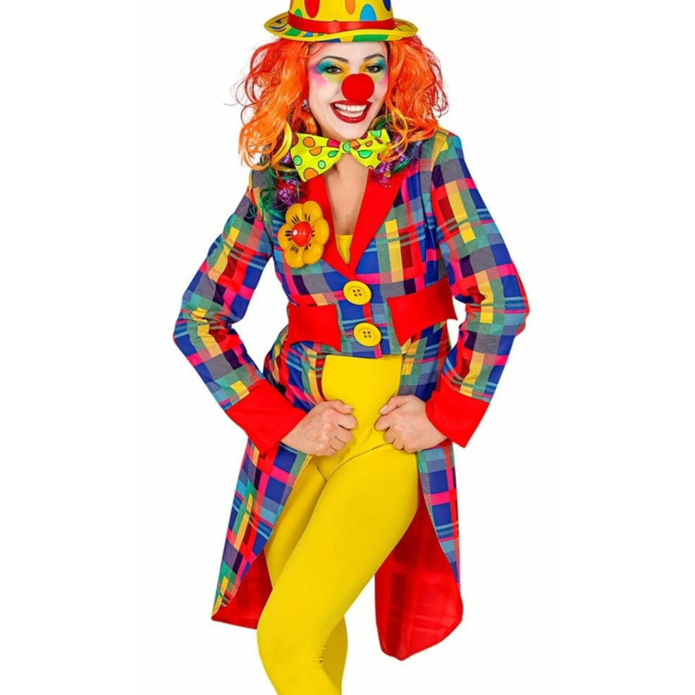 Frac de Payaso Multicolor para mujer | Don Disfraz