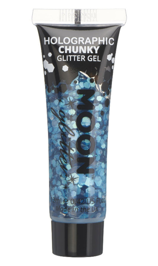 Gel à paillettes grandes bleues holographique