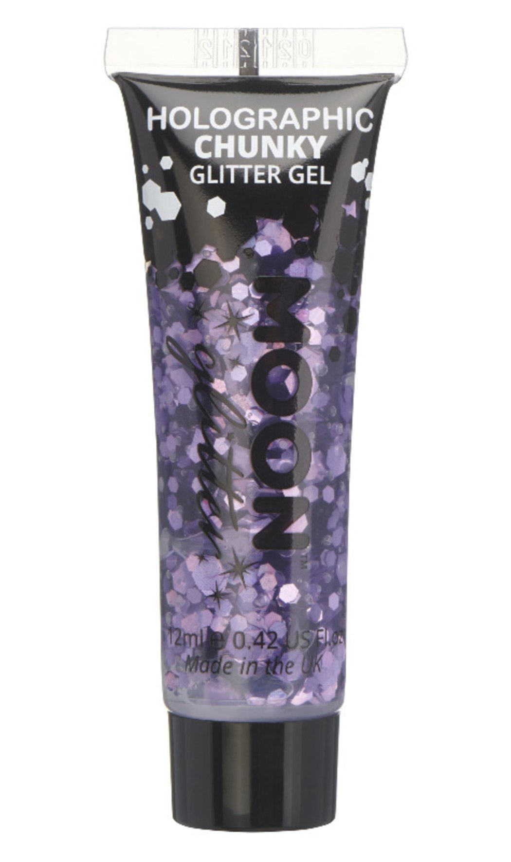 Gel à paillettes grandes violettes holographique