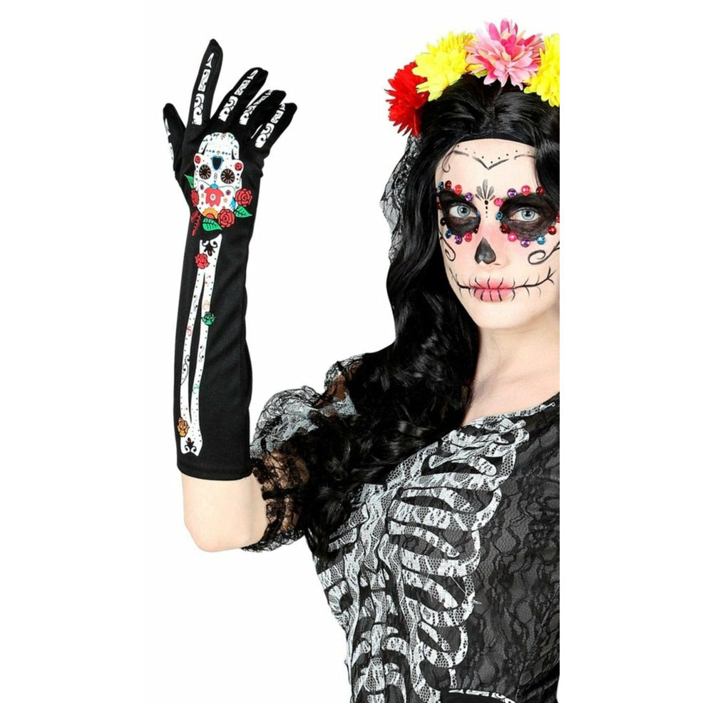 Guantes de Catrina Largos | Don Disfraz