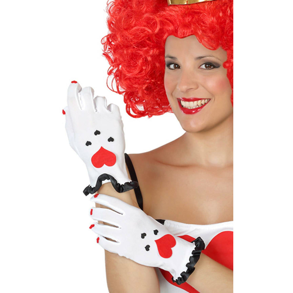 Guantes Reina Corazones | Don Disfraz