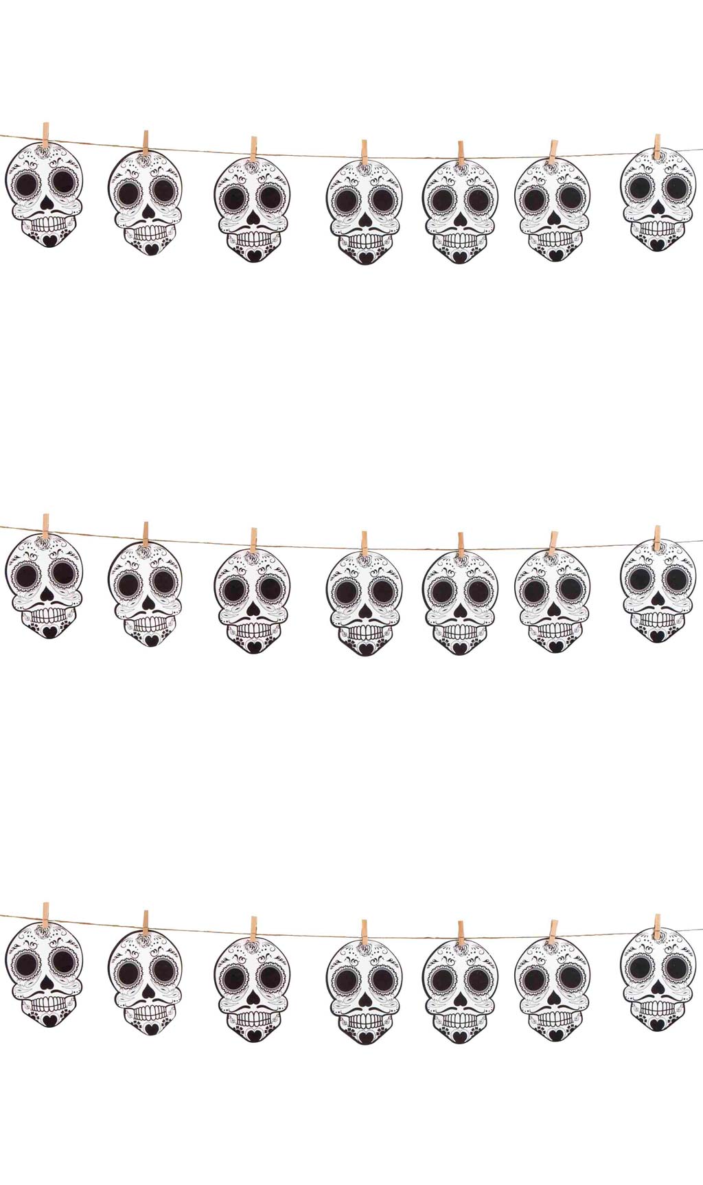 Guirlande de Dia de Los Muertos Skull