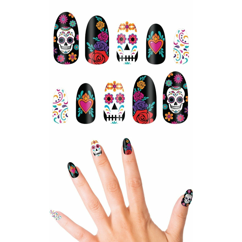 Kit de 10 Uñas de Catrina | Don Disfraz
