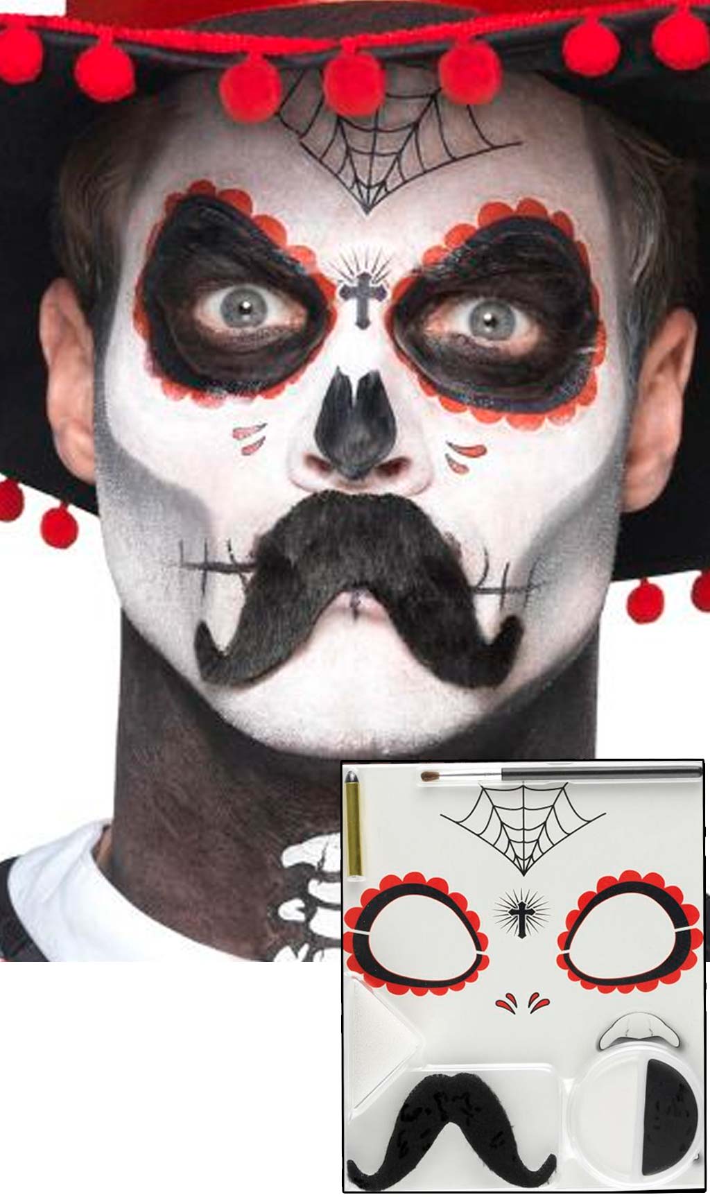 Kit de Maquillage de Dia de Los Muertos Squelette