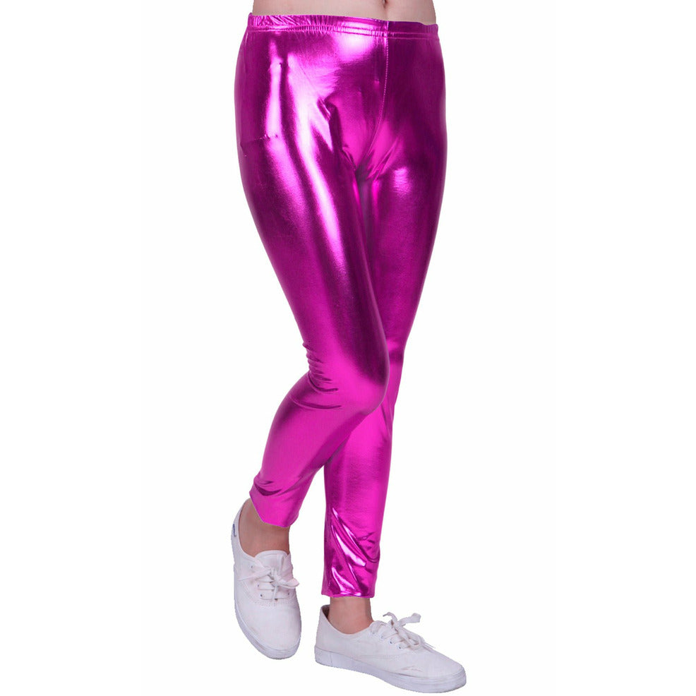 Leggings Fucsia Metalizado infantil | Don Disfraz