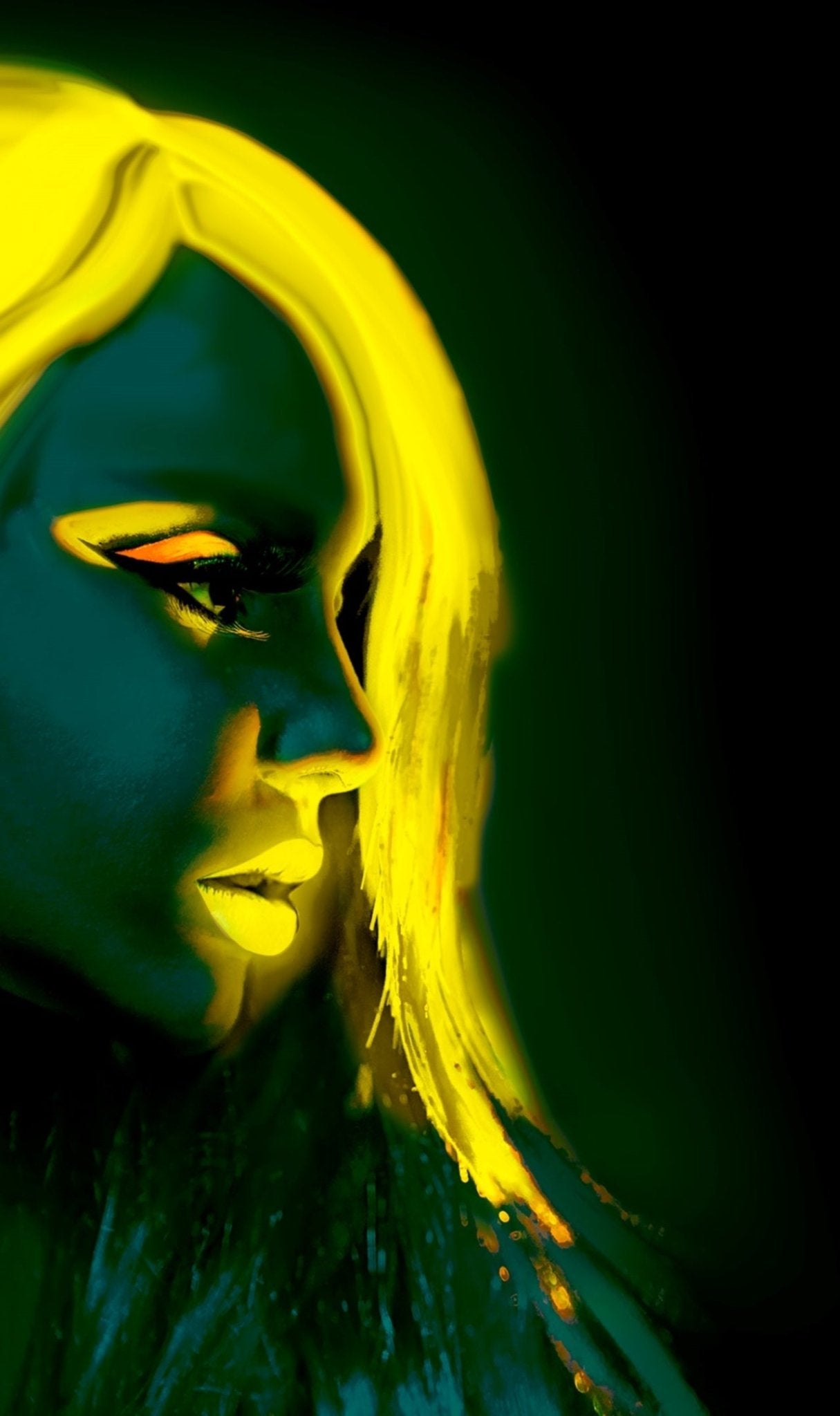 Maquillage Jaune Néon