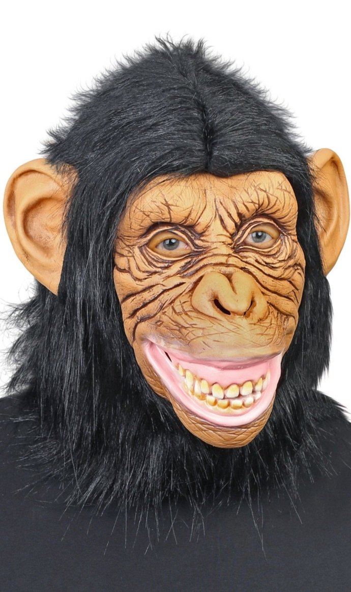 Masque en Latex de Singe Amusant