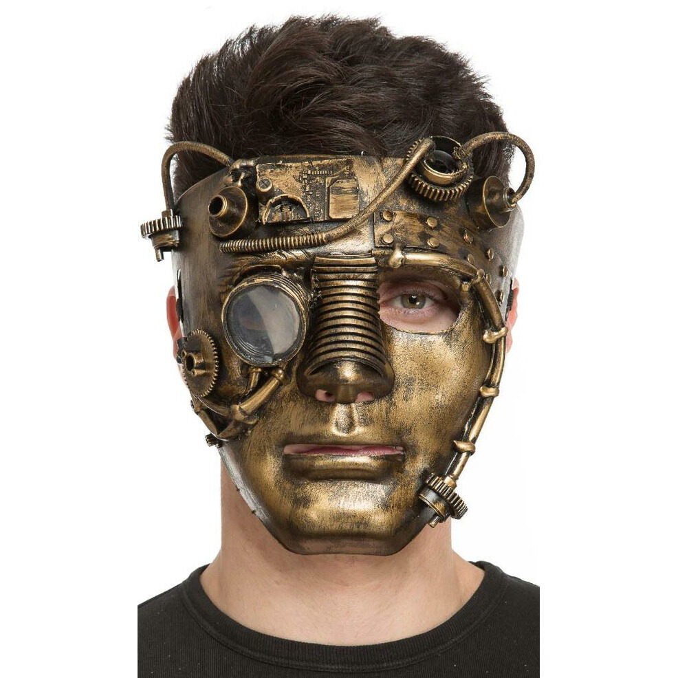 Máscara de Steampunk Bronce | Don Disfraz