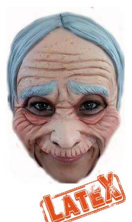 Masque Latex Vieille Gris