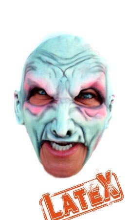 Masque en latex Vampire Blanc