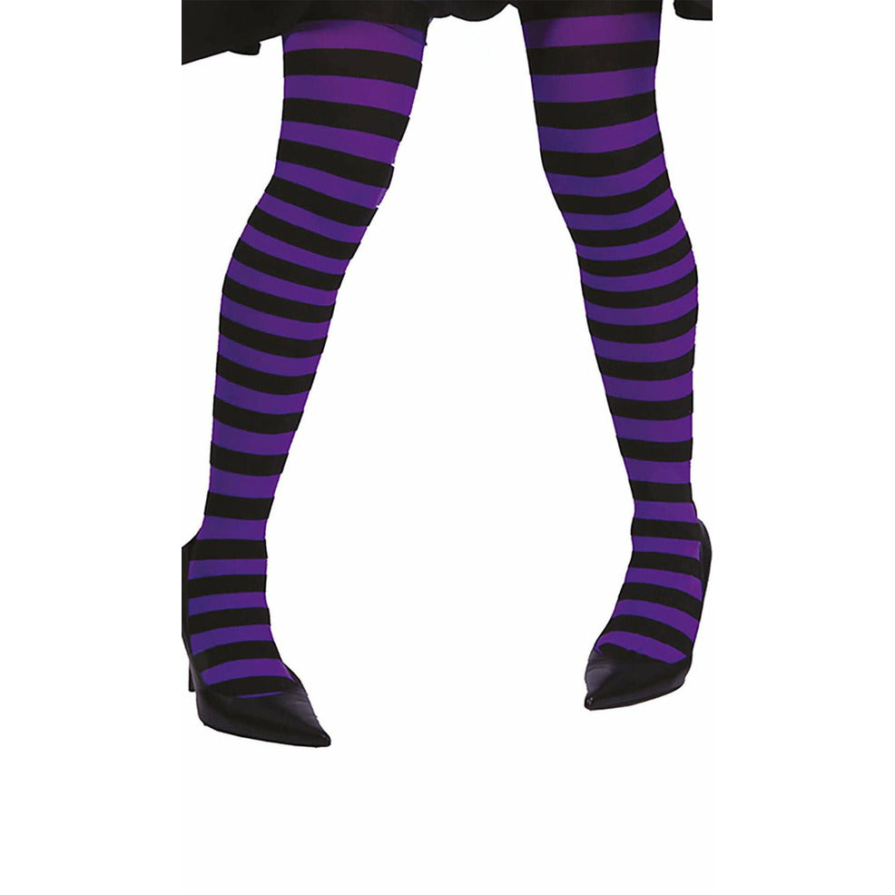 Panty Rayas Violetas y Negras Basic | Don Disfraz