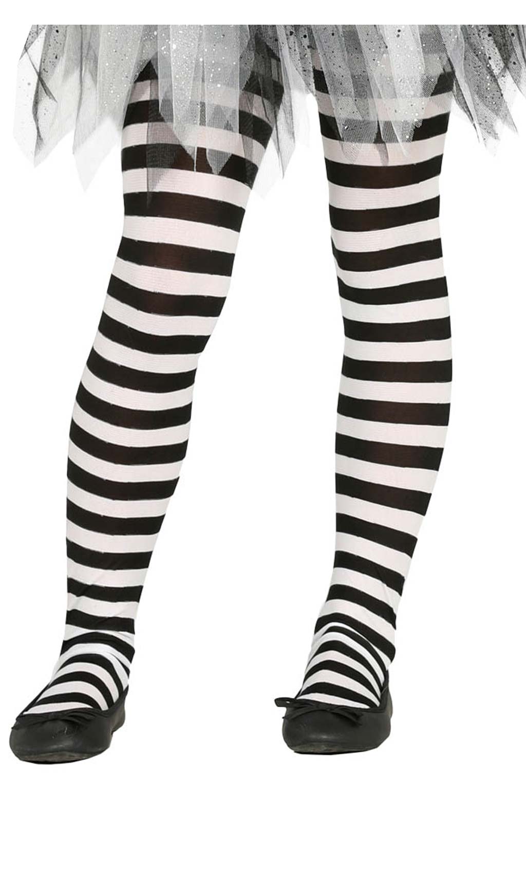 Collants Rayés Noirs Blancs enfant