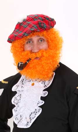 Perruque et Barbe Frisée Couleurs