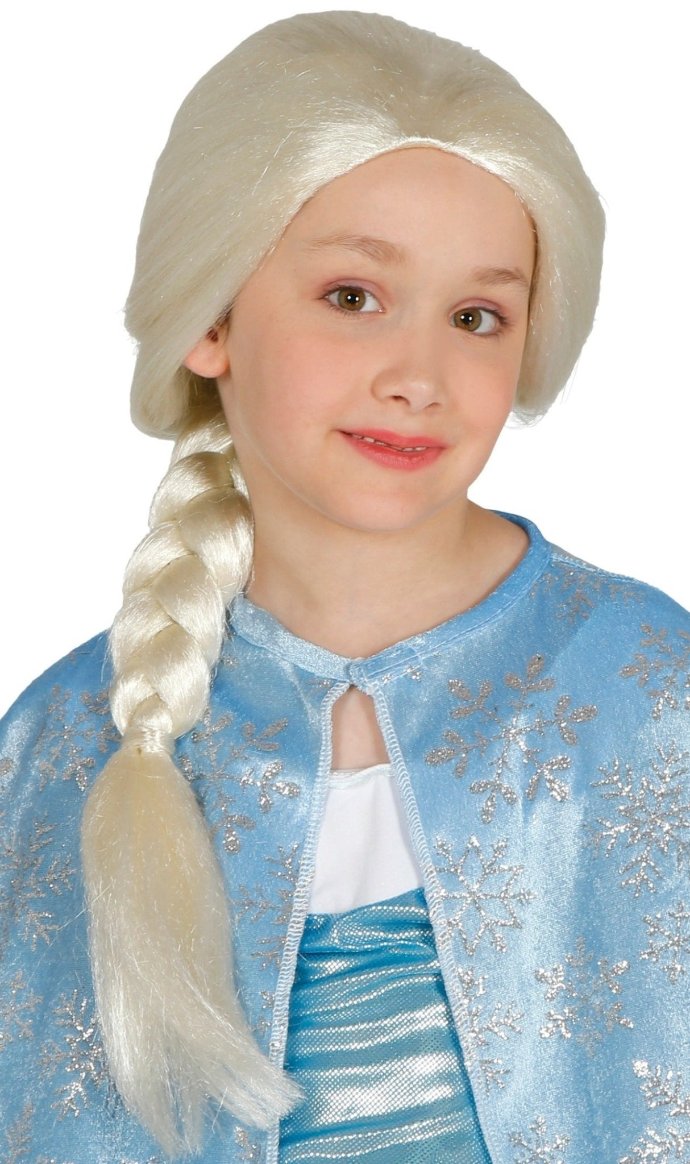 Perruque de Princesse de Glace pour enfant