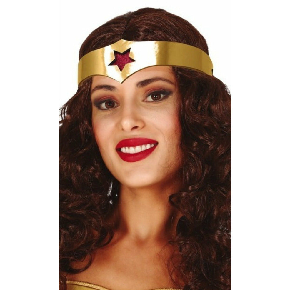 Peluca de Superheroína con Diadema | Don Disfraz