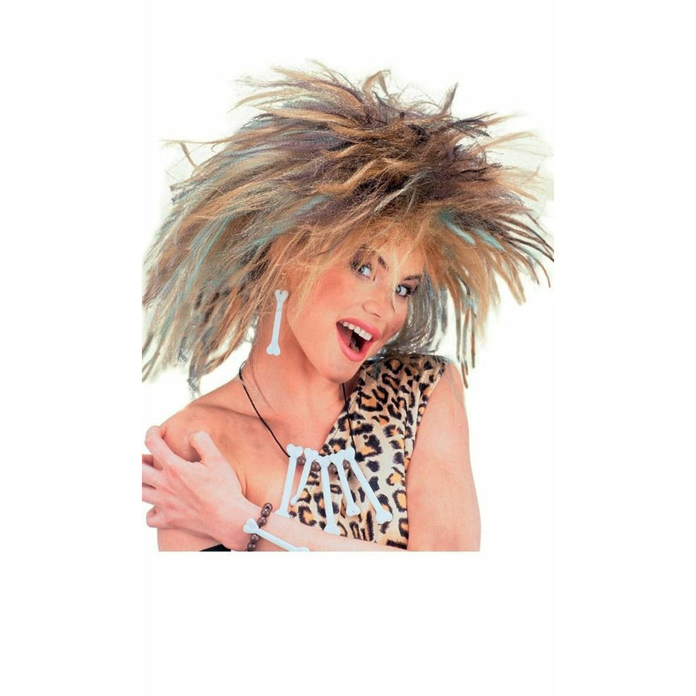 Peluca Primitiva Mechas | Don Disfraz