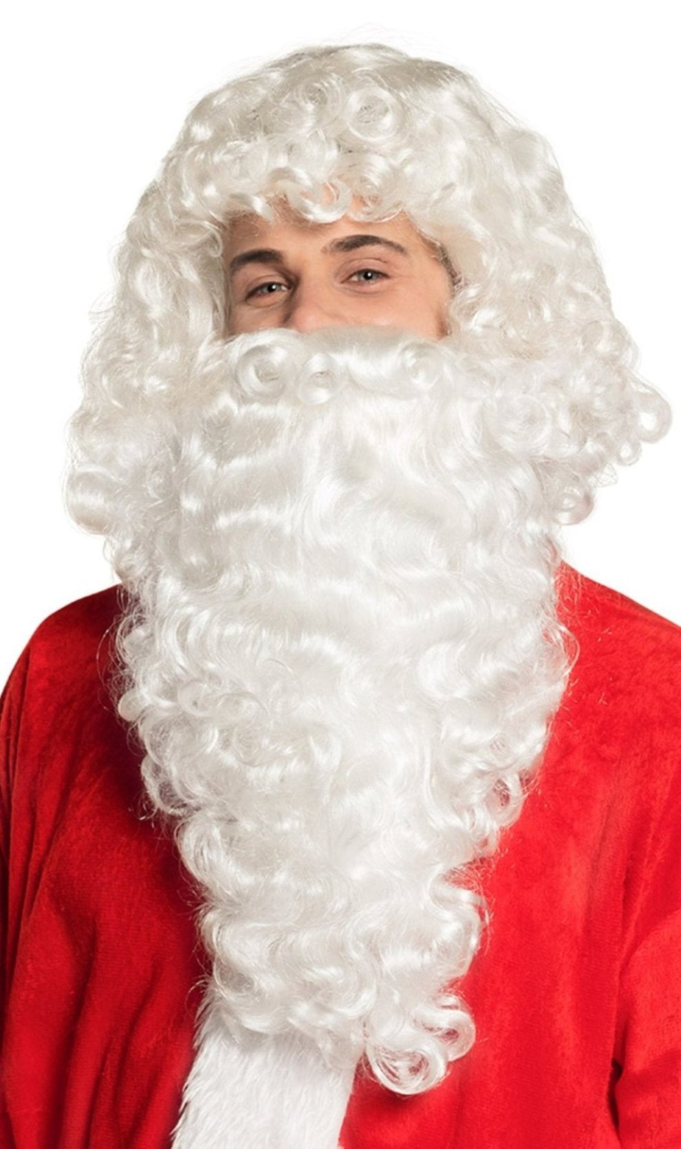 Perruque et Barbe frisée de Père Noël
