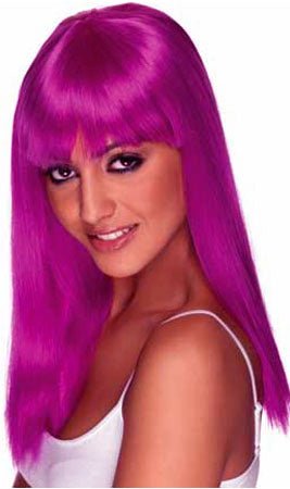 Perruque Longue Couleurs Fluo