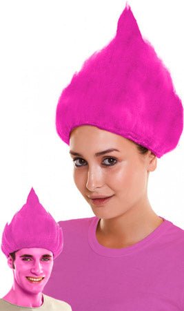 Perruque Troll Rose