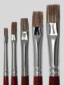 Pinceau Plat 4 mm Boeuf Professionnel